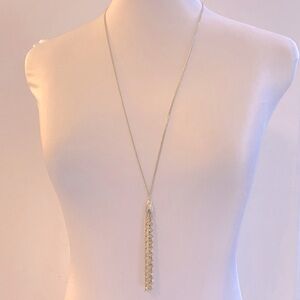 Long Gold & Bead Tassel Necklace